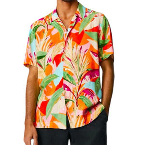 Cactus Men, Ricky Singh, Vacay Hawaiian Shirt, Summer Shirt for Men Size M